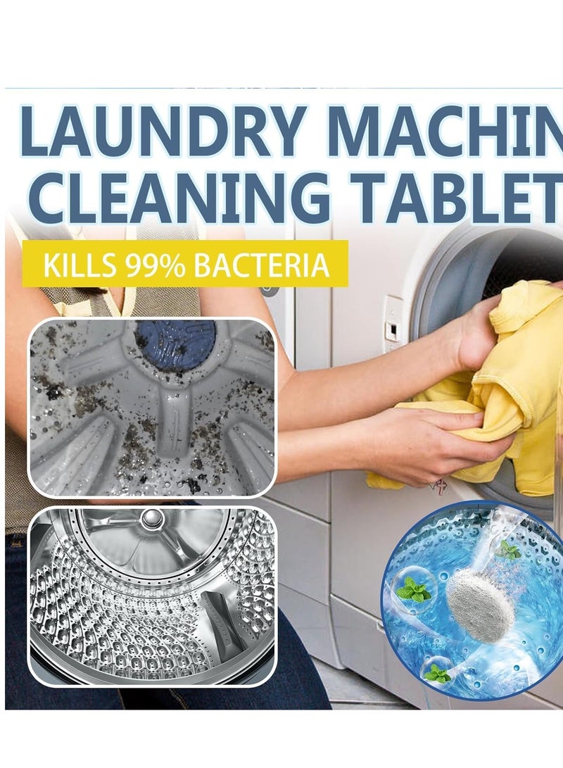 New Washing Machine Cleaner Tablets, Deep Clean Front Loader & Top Load Washer, 12 Pcs Professional Grade Washer Machine Cleaner Deodorizer for Removing Build-up 12 pieces  - Image 4