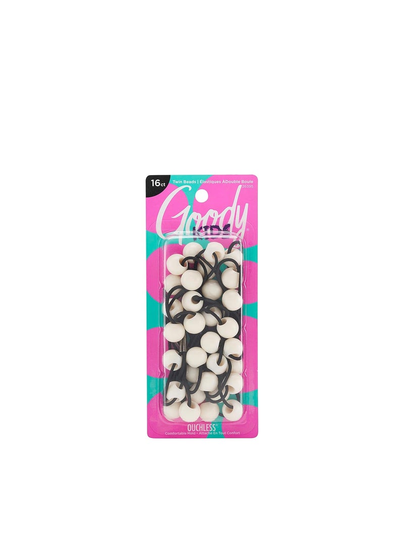 Goody Goody Girls Mosaic Twinbead Ponytailer 16 Count pack of 1Assorted Colors  - Image 1