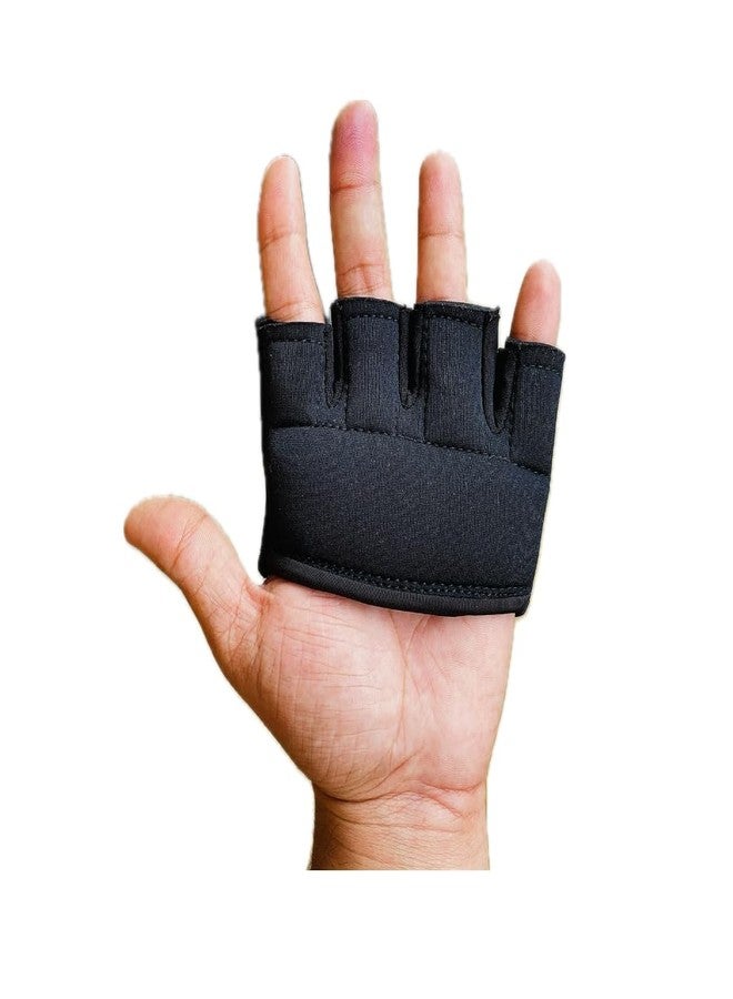 AASHRAY Mikado Cricket Fielding and Catching Gloves for Adults - Half Finger, Lightweight Training Gloves with Strategic Padding and Secure Grip - Image 2