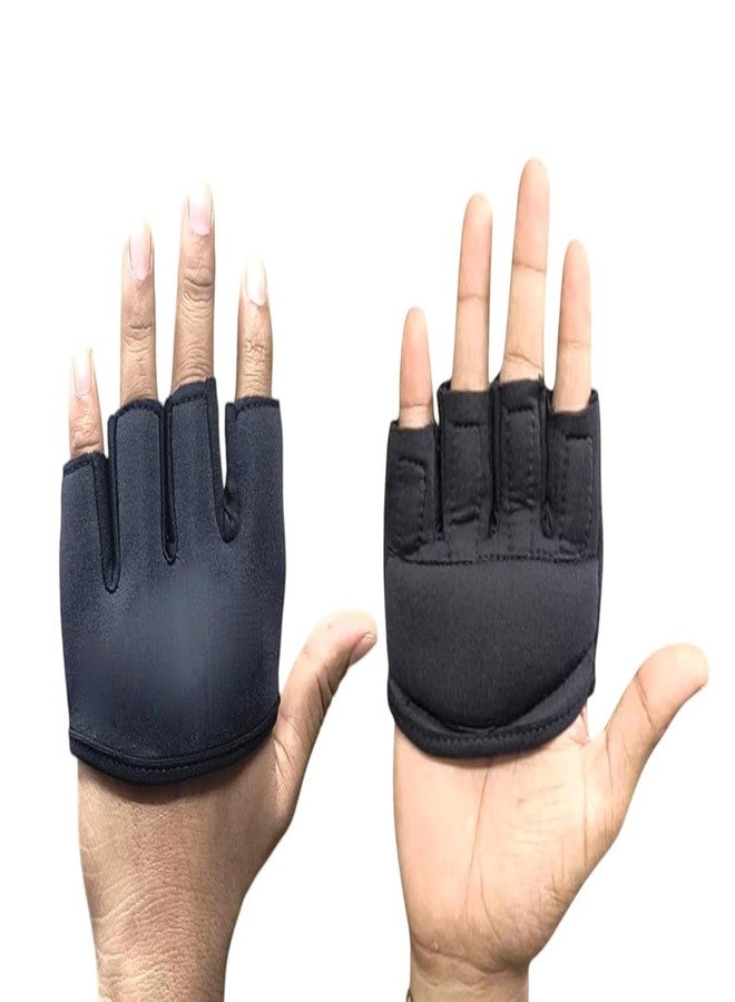 AASHRAY Mikado Cricket Fielding and Catching Gloves for Adults - Half Finger, Lightweight Training Gloves with Strategic Padding and Secure Grip - Image 1