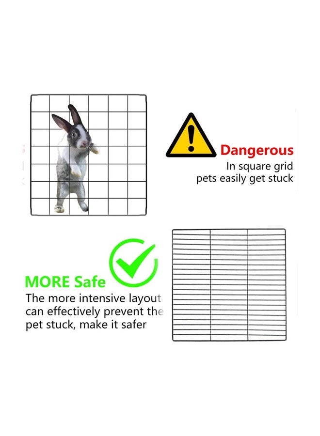 Small Animal Playpen Pet Playpen  Rabbit Cage Puppy Playpen Kitten Playpen | Indoor & Outdoor Portable Metal Wire Yard Fence - Image 5