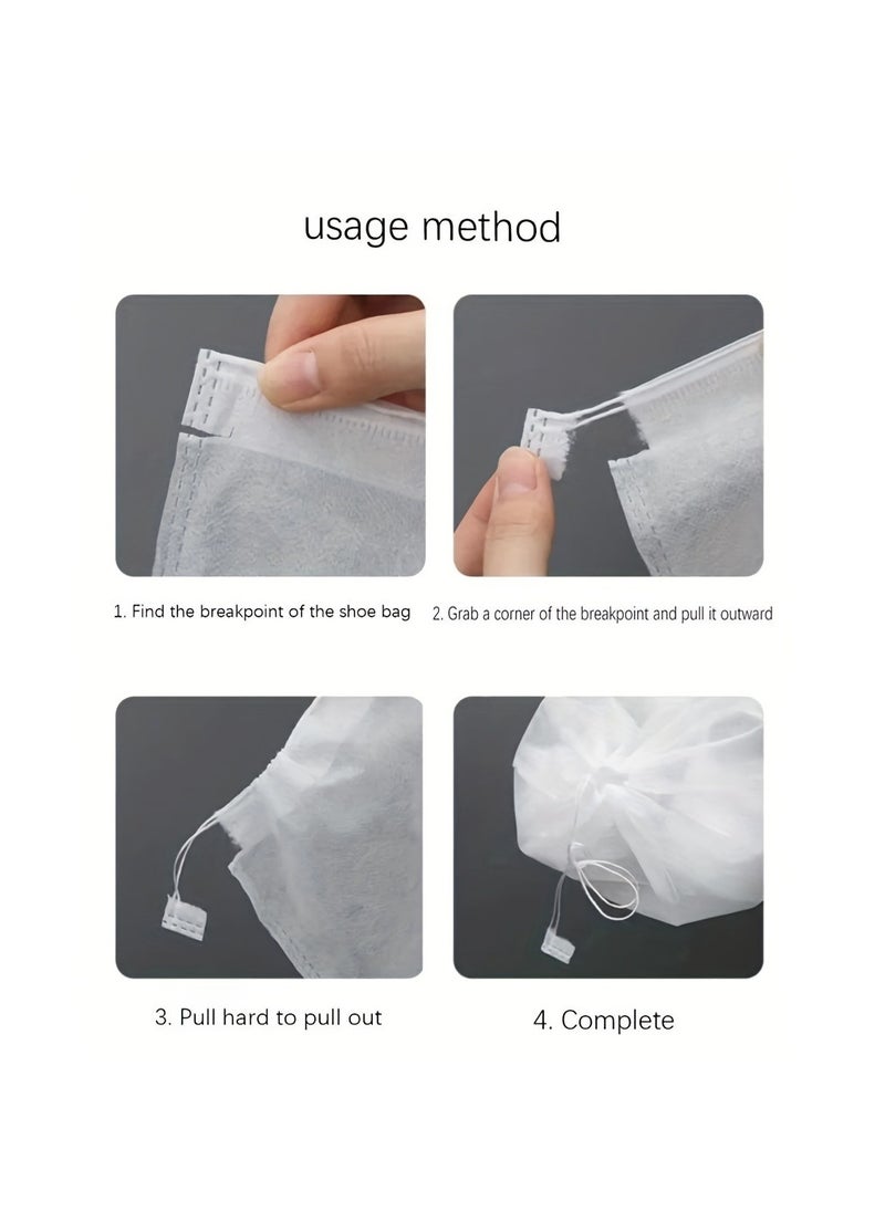 30pcs Portable Shoe Bags Travel Non-woven Storage Bags