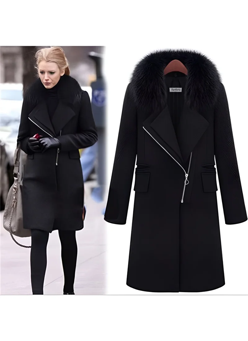 Barbora Winter Fur Cashmere Women's Coat