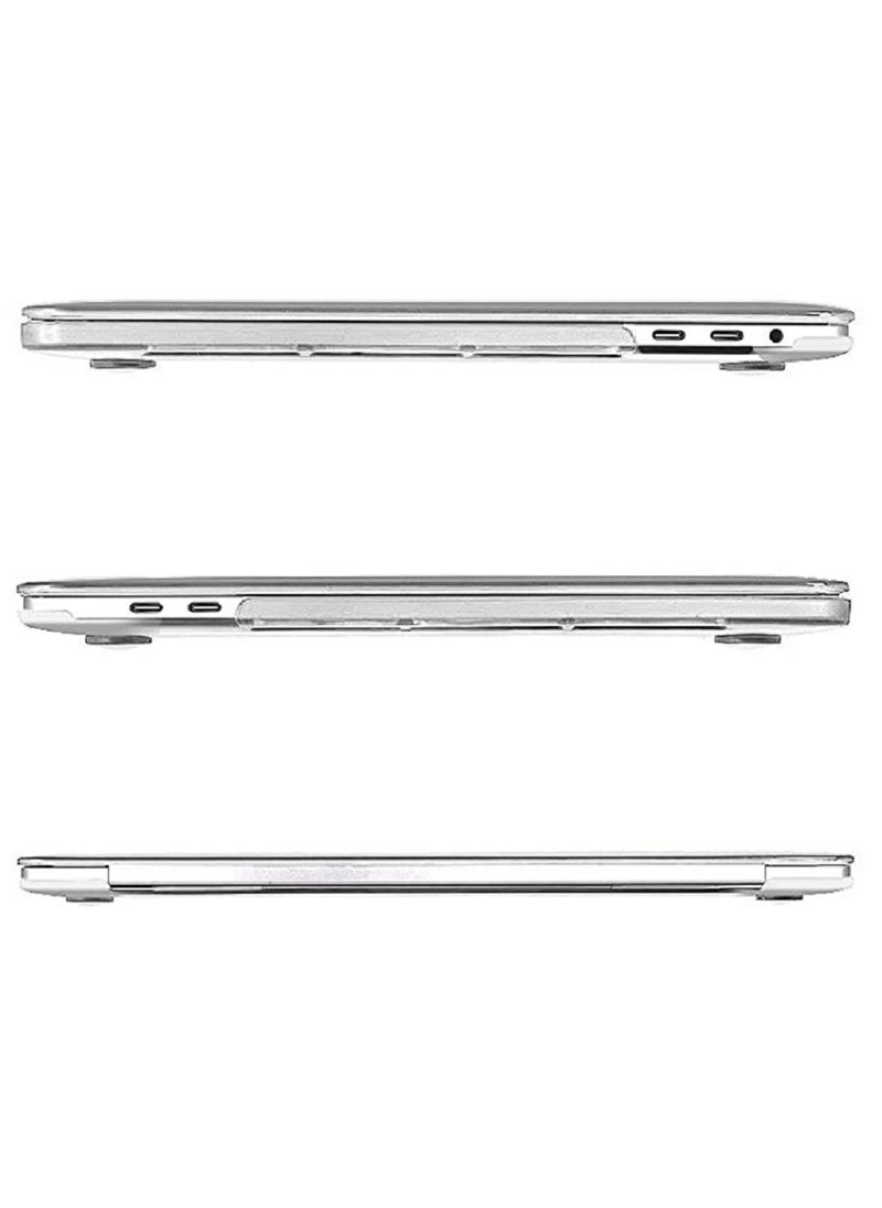 Mufaens - Hard Shell Case Cover Compatible with MacBook Pro 13-Inch 2022/2021/2020-2016 M2 M1 A2338/A2251/A2289/A2159/A1989/A1708/A1706 with/Without Touch Bar, Crystal Clear - Image 1