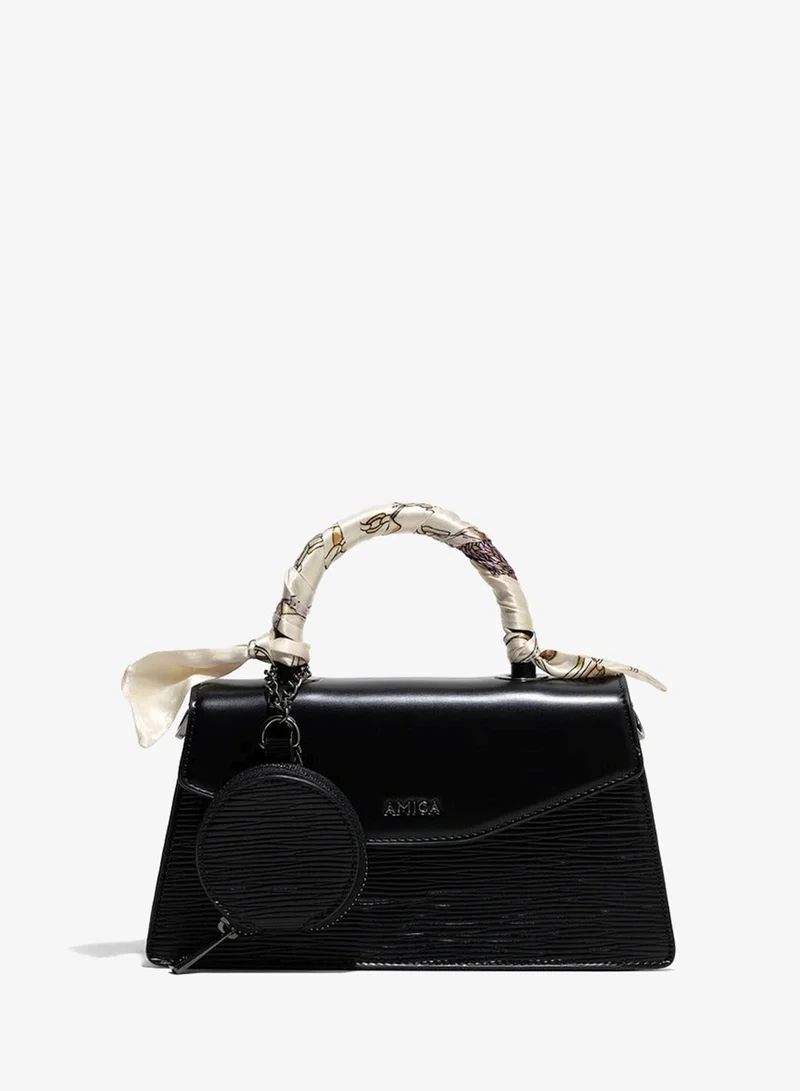 Amica AMICA Noemi Structured Mini Crossbody Bag - Black