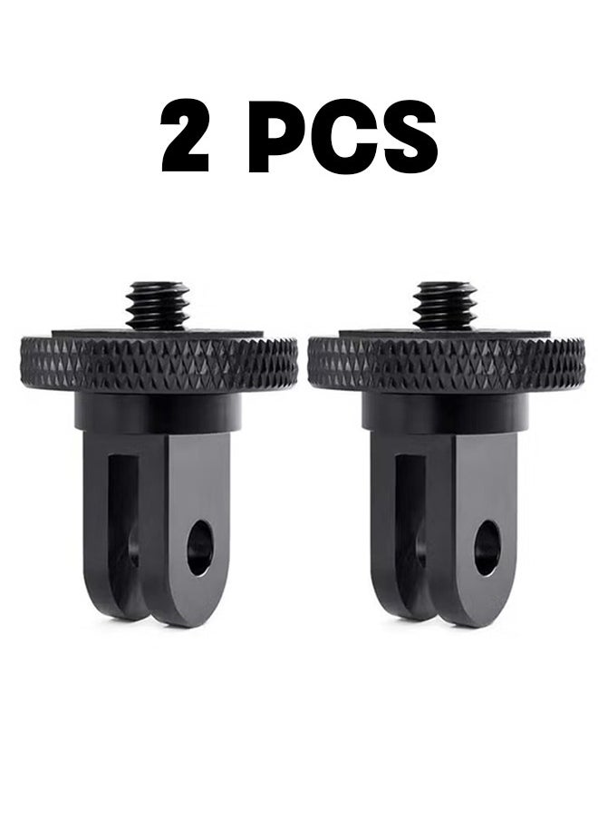 الضفدع الحقيقي حامل ثلاثي للكاميرا لمحول Gopro، قطعتين محول تحويل برغي 1/4-20 لـ GoPro Hero10، Insta360 ONE X3، X2، Go 2، Xiaomi Yi وكاميرات الحركة الأخرى  - Image 1