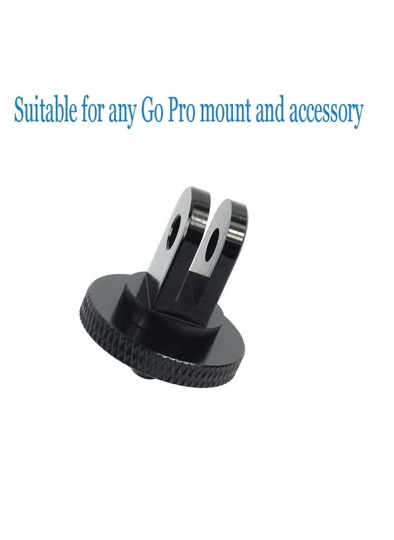 الضفدع الحقيقي حامل ثلاثي للكاميرا لمحول Gopro، قطعتين محول تحويل برغي 1/4-20 لـ GoPro Hero10، Insta360 ONE X3، X2، Go 2، Xiaomi Yi وكاميرات الحركة الأخرى  - Image 3