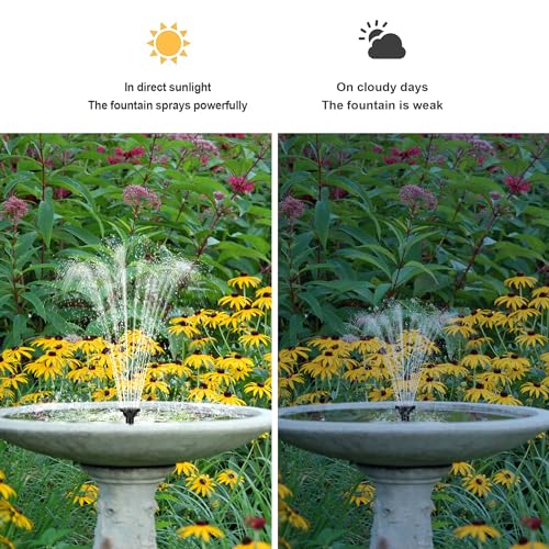 Biling 7.5W Solar Water Pump Outdoor, Solar Pond Pump Solar Fountain with DIY 5ft Tubing for Samll Ponds, Garden Pool and Bird Bath - Image 3