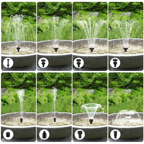 Biling 7.5W Solar Water Pump Outdoor, Solar Pond Pump Solar Fountain with DIY 5ft Tubing for Samll Ponds, Garden Pool and Bird Bath - Image 4