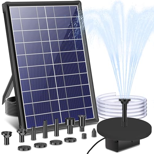 Biling 7.5W Solar Water Pump Outdoor, Solar Pond Pump Solar Fountain with DIY 5ft Tubing for Samll Ponds, Garden Pool and Bird Bath - Image 1