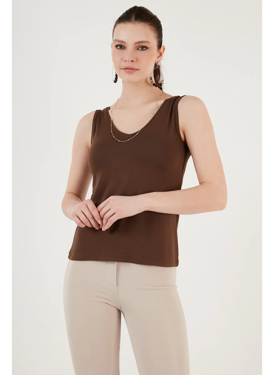 Lela Thick Strap V-Neck Blouse Women's Blouse 5864384