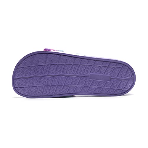 FUNKYMONKEY Women's Slides Sandals Bowknot Beach Casual Comfort Slippers (9 M US, Purple A) - Image 4