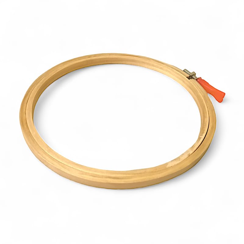 ADW CRAFT'S 7 INCH Embroidery Wooden Hoop(3 PLY, Pack of 1),Wooden Hoop Ring for Embroidery Kit,Wooden Embroidery Hoop Ring Frame,Wooden Frames for Craft Hoop Frame,Mini Wooden Hoop,Hand Embroidery Frame Wooden  - Image 1