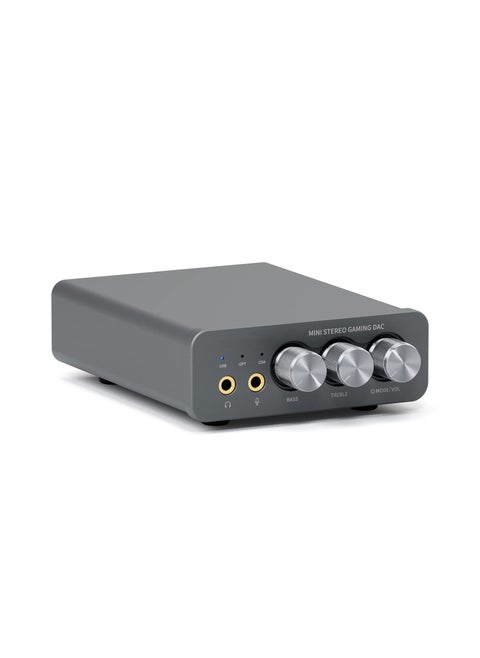 Gaming DAC Headphone Amplifier Mini Hi-Fi Stereo Digital-to-Analog Audio Converter USB Type C/Optical/Coaxial to RCA/3.5MM AUX for PS5/PC/MAC/Computer