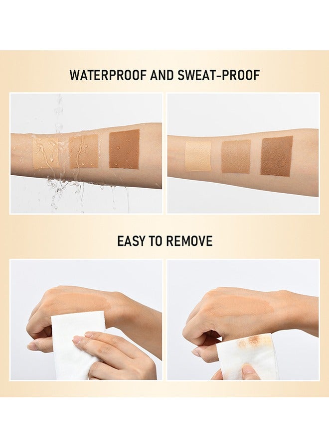 lakerain Leg Makeup Waterproof No Transfer, Leg Vein Cover Up Makeup For Varicose Veins Waterproof Black Skin, Leg And Body Scar Cover Up Makeup For Tattoo Cover Up, Even Skin Tone (Fairest Glow, 30ML) - Image 5