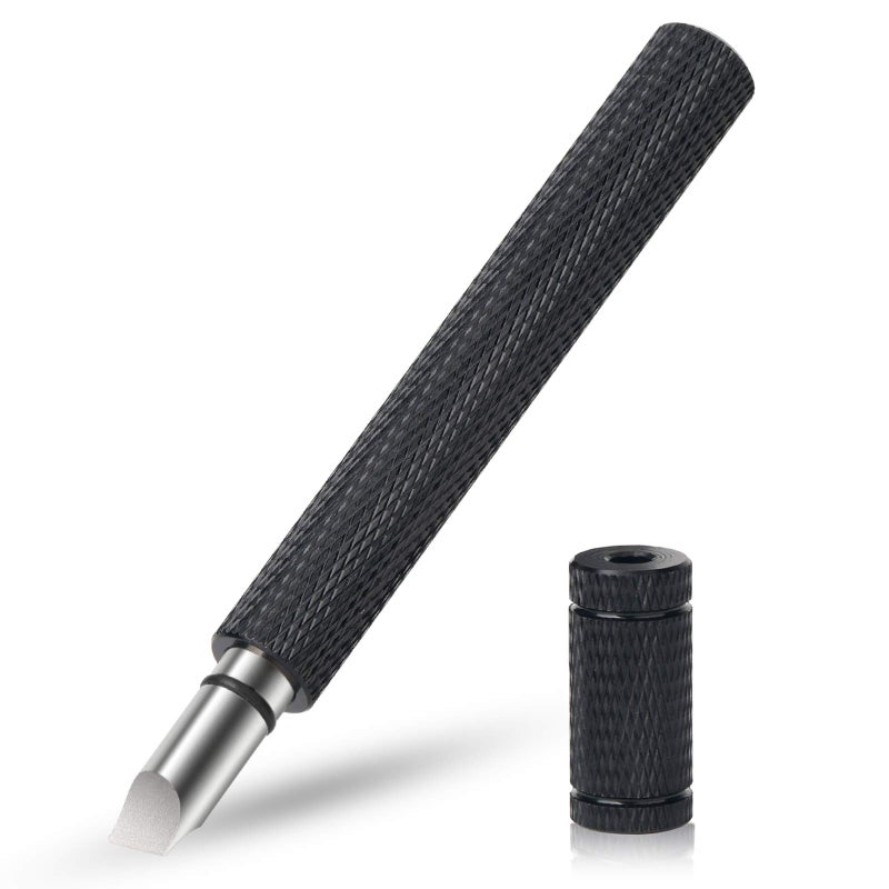Bulex Golf Club Groove Sharpener, Re-Grooving Tool and Cleaner for Wedges & Irons - Generate Optimal Backspin - Suitable for U & V-Grooves, Black - Image 2