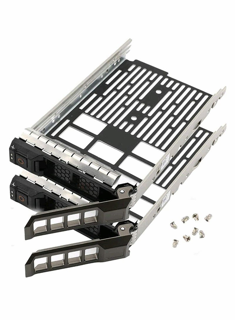 Drive Bay, Server Hard Drive Bay, Hard Drive Tray Caddy, for Dell Poweredge Series 11/12/13 Generation Models 3.5"", SAS/SATA HDD Caddy Bracket, 2 Pcs  - Image 1