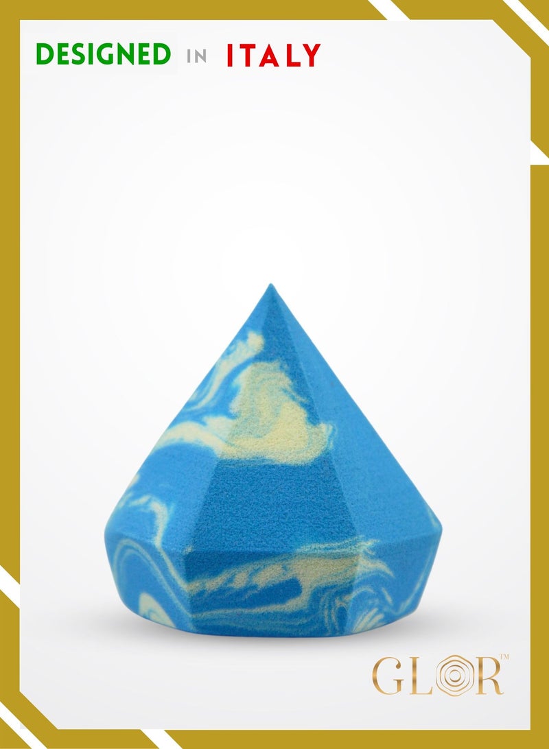 غلور  إسفنجة مكياج إليغانس بيوتي بلندر – خالية من اللاتكس، احترافية لتطبيق كريم الأساس، البودرة والكريم، للاستخدام الرطب والجاف، نباتية وخالية من القسوة - Image 1