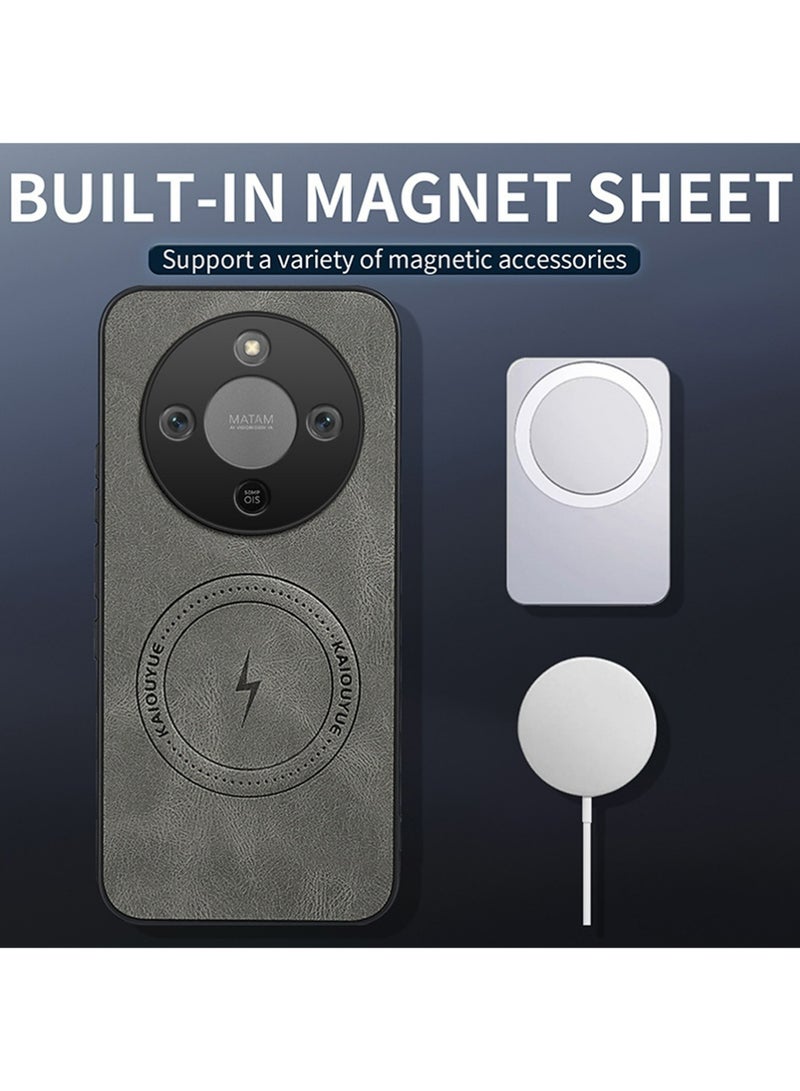 إكس ليفيل لشرف X9d المغناطيسية PU الجلد حالة الهاتف، متوافقة مع الشرف X9d الفاخرة سوبر خفيفة الهاتف الغطاء الخلفي الأزرق - Image 3