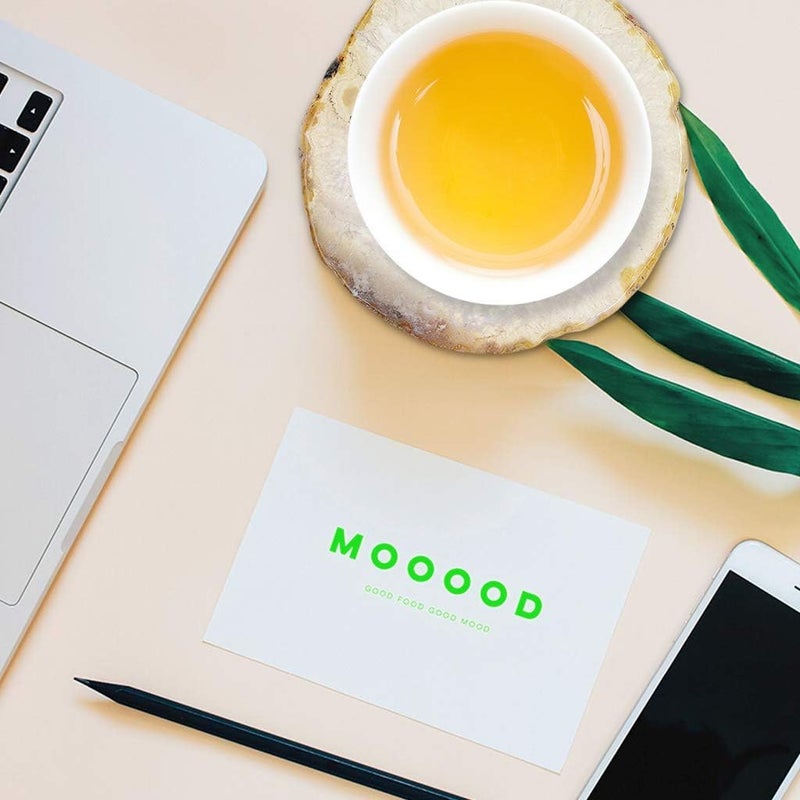 klarako Natural Agate Slice Geode Stone Coasters for Drinks,Crystal Quartz Cup Mats Coasters 3 4 inches  6 Colors to Choose  Raw grey - Image 2