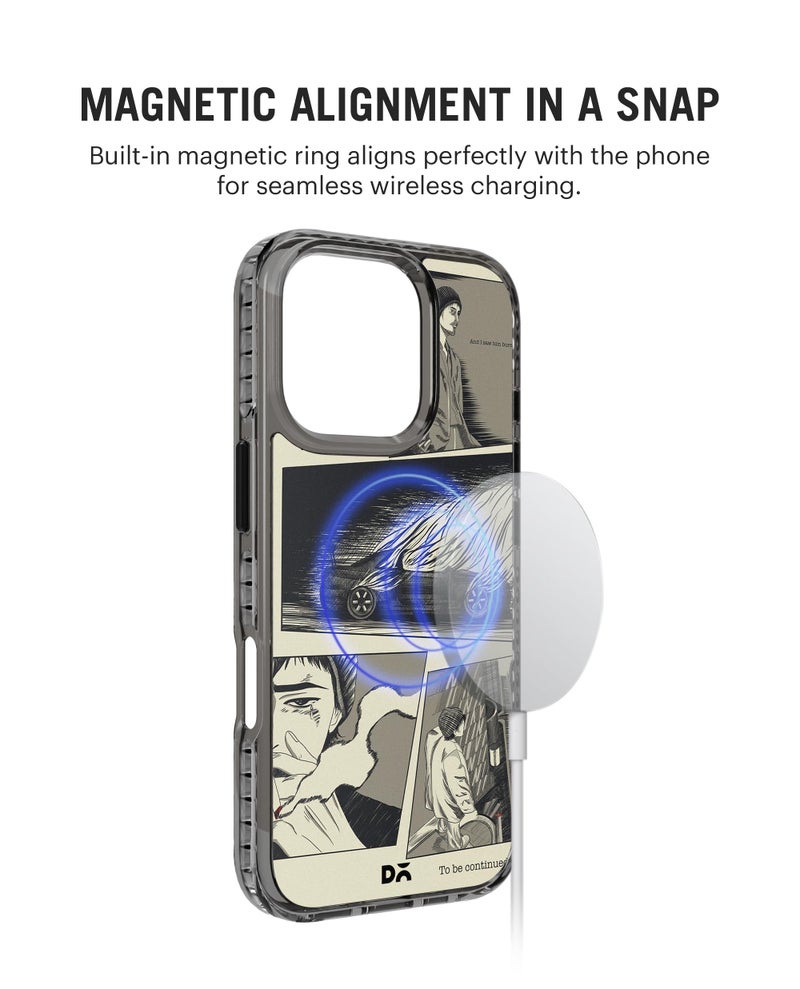 DailyObjects Case for iPhone 16 Pro Max Compatible with Mag-Safe Wireless Charging, Stride 2.0 K3 Hollow Victory Slim Shockproof Back Cover with Inner Magnetic Ring - Image 4