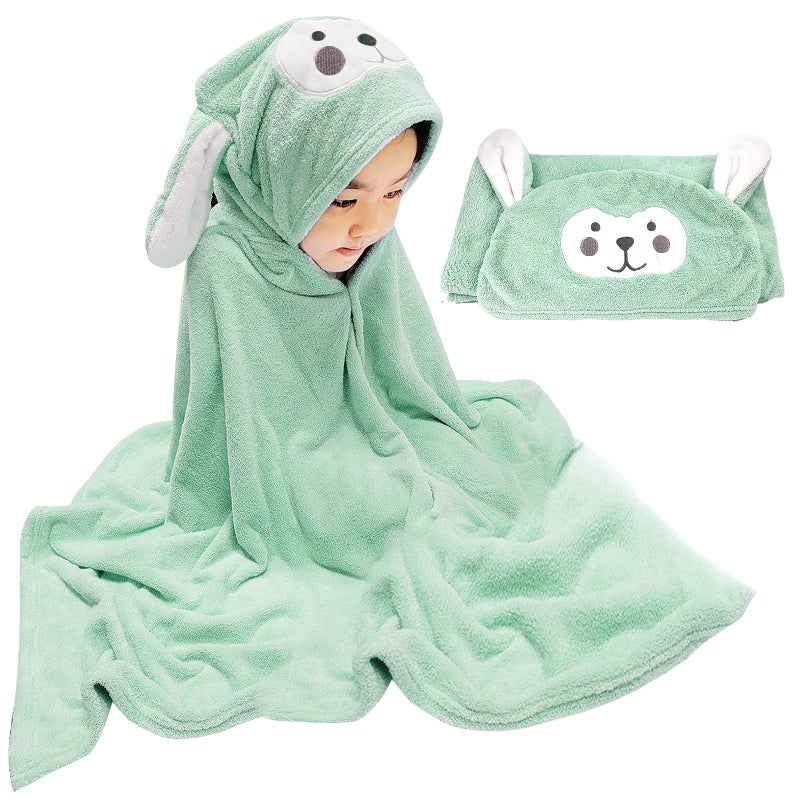 Visen Premium Hooded Towel for Kids,-28Ã—55 INCH Large Size Kids Bath Towel,Ultra Soft Hooded Towel Wrap for Boys Girls - Image 1