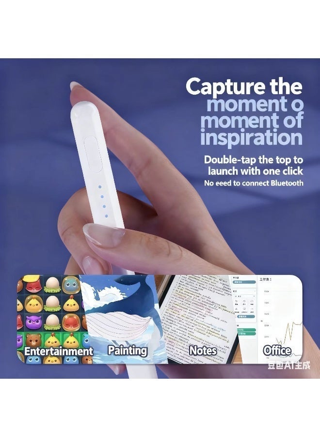 Stylus stylus stylus capacitance pen 2025 new suitable for Huawei, Apple and other iPad universal white. - Image 3