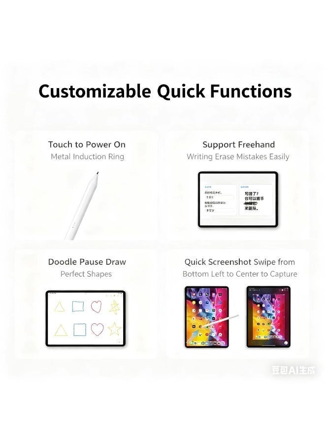 Stylus stylus stylus capacitance pen 2025 new suitable for Huawei, Apple and other iPad universal white. - Image 4