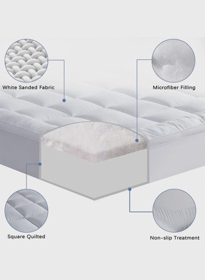 BACK COMFORT ComfortTop | Microfiber Mattress Topper 8 cm, Rubber Corners - 180×200 cm - Image 3