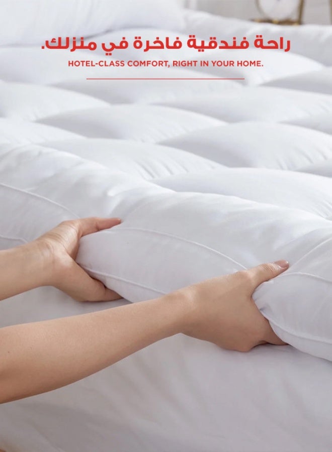 BACK COMFORT ComfortTop | Microfiber Mattress Topper 8 cm, Rubber Corners - 180×200 cm - Image 4