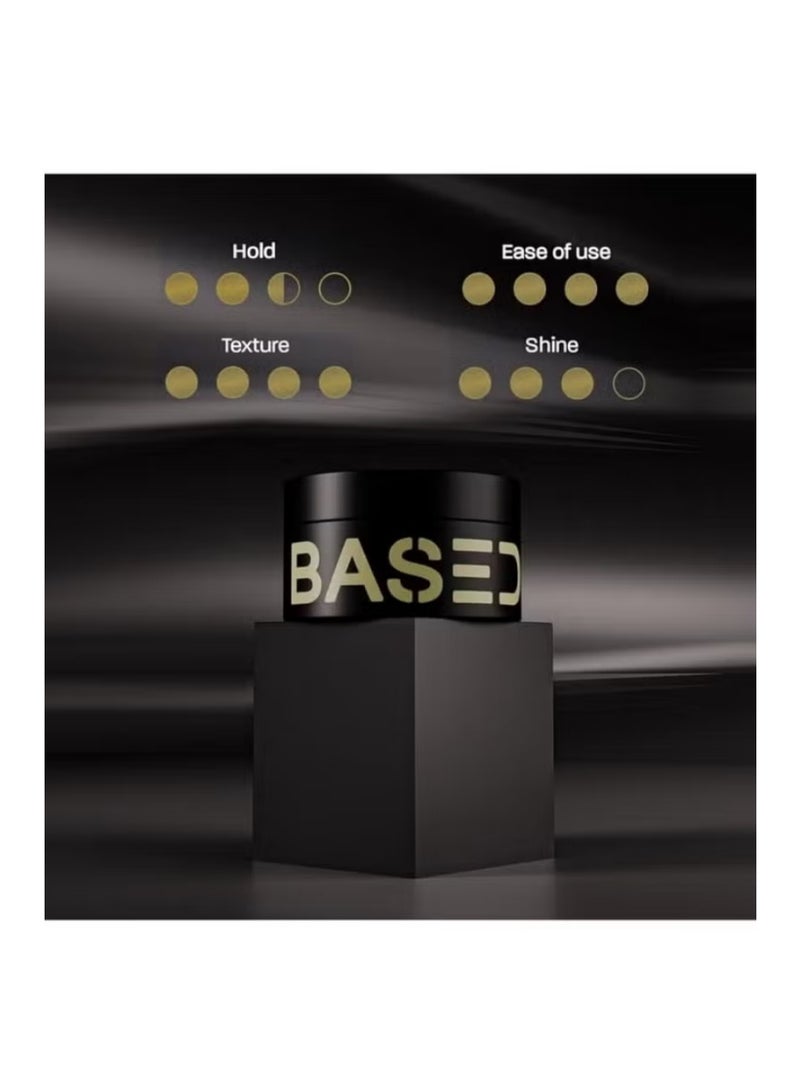 Based Bodyworks Men's Premium Pomade – Medium Hold & Natural Shine – Fragrance-Enriched Hydrating Formula for All Hair Types - Image 3