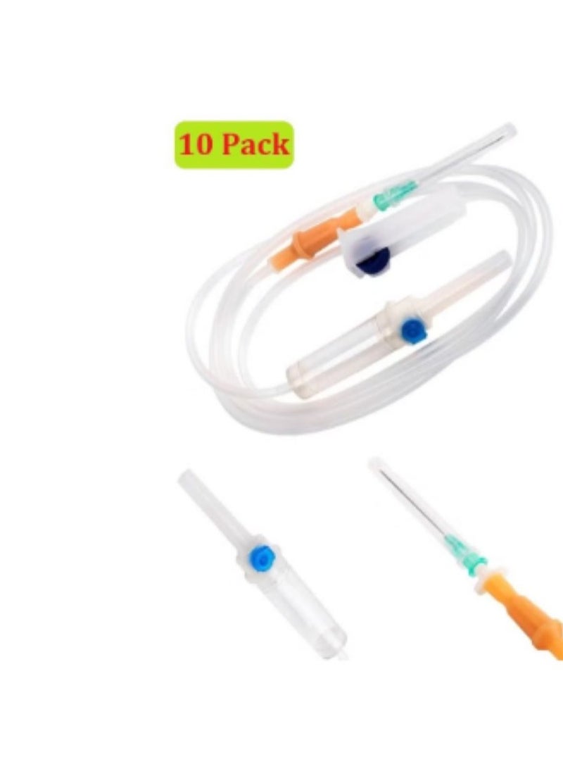 SKYLINE Disposable Infusion IV Set (Pack of 10 Pieces)