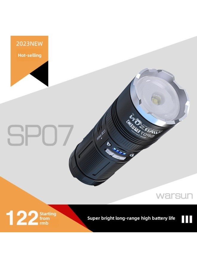 Walson WarsunSP07S Super Bright Long-range Rechargeable Emergency Outdoor Household Multi-function Strong Light Flashlight-Product Specifications:SP07S + 3C Charging Head - Image 1