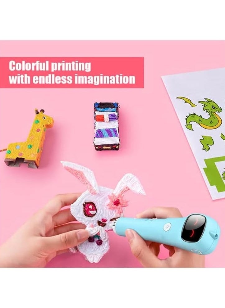 Generic 3D Printing Pen Multicolour with LCD Display Compatible with 1.75mm PLA/ABS Filament USB Perfect Gift For Kidso  - Image 2