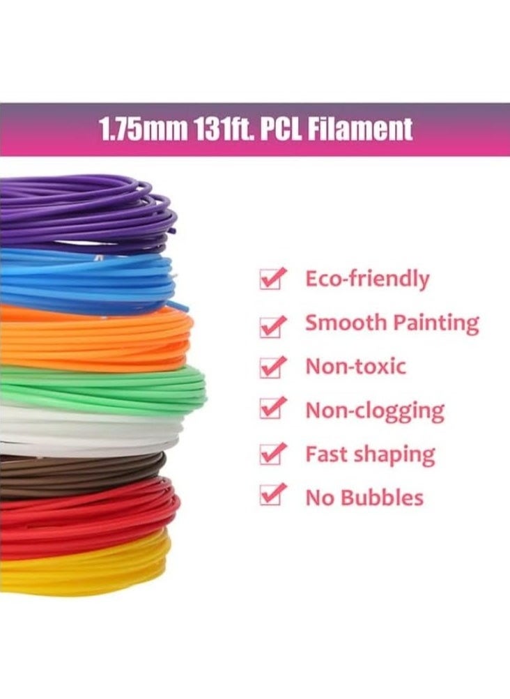Generic 3D Printing Pen Multicolour with LCD Display Compatible with 1.75mm PLA/ABS Filament USB Perfect Gift For Kidso  - Image 5