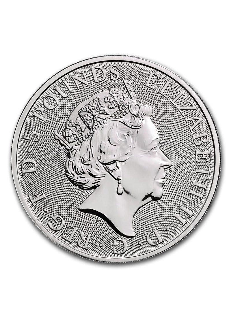 ABConcept Queen's White Horse Silver 2 oz Coin  - Image 2