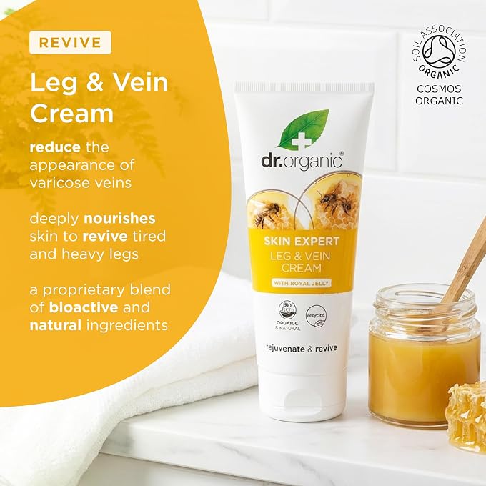 dr.organic Dr Organic Royal Jelly Leg & Vein Cream 200ml by - Image 2