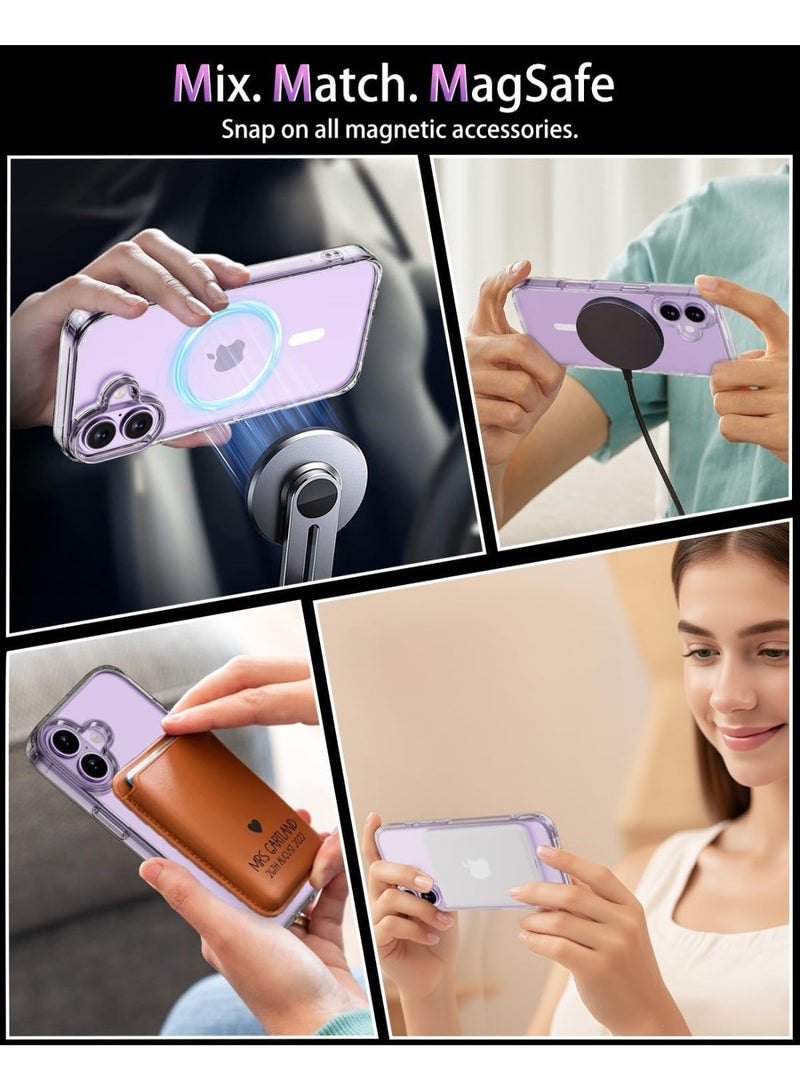 Gulf Trend iPhone 17 Case Clear with Tempered Glass & Camera Lens Protector Cover iPhone 17 Compatible with Magsafe Anti-Yellowing Shockproof Cover For iPhone 17 6.3-inch - Image 4