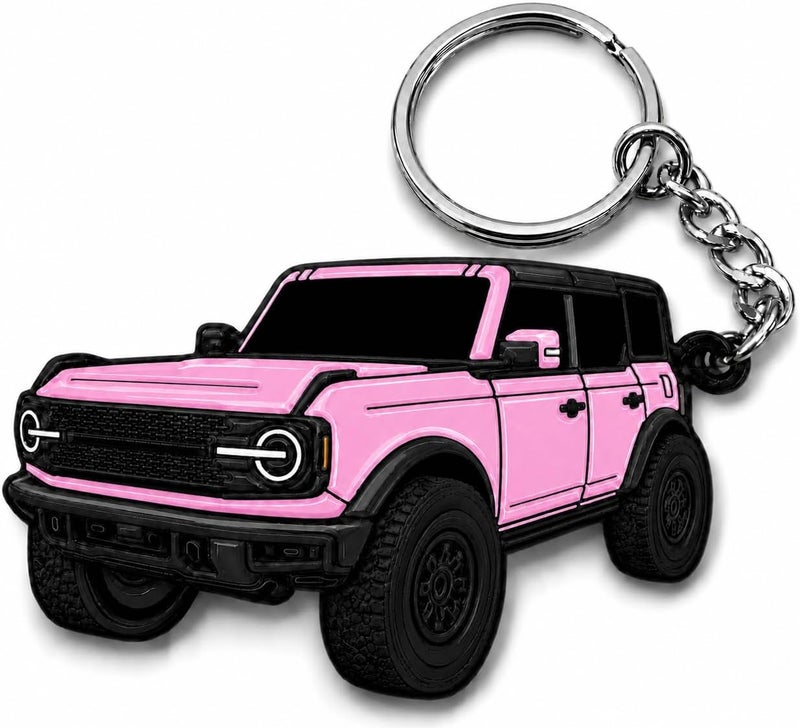 FOUR WHEEL BEAST إكسسوارات سلسلة مفاتيح برونكو - غطاء فوب لمفتاح 4 أبواب - تعديلات رائعة متوافقة مع فورد برونكو 2021 2022 2023 - Image 1