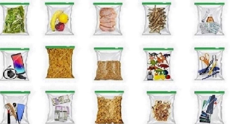 Vonity Zip lock Resuable Food Bag Snacks Vegetables Meats Medium size 15 bags Leakproof freezable microwave safe Zip lock Pouches Zip lock Bag For Storage Lasts 90 days Green1515 - Image 3