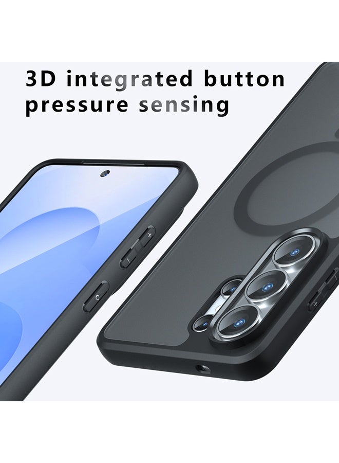 Magnetic Case for Samsung Galaxy S26 Ultra 5G, Frosted Translucent Back Protective Slim Phone Cover, Anti-Fingerprints, Anti-Fall Drop Protection, Shockproof Case for Samsung Galaxy S26 Ultra 5G (Black) - Image 5