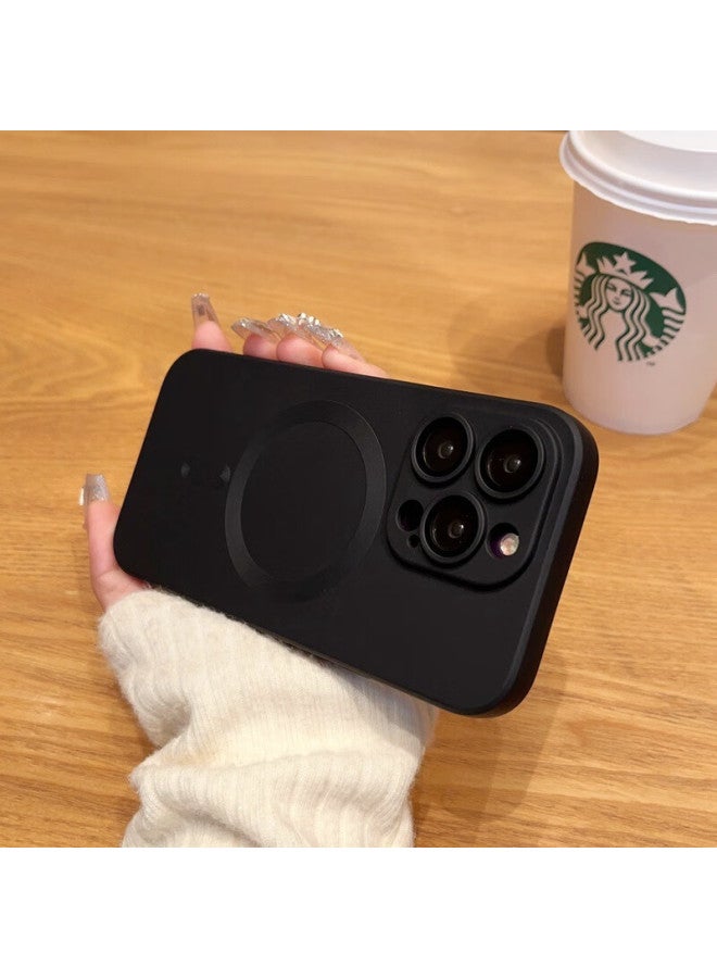Jiang Ming Jiangming, Suitable For Apple 14 Phone Case, 14 Phone Protective Cover, Magsafe Magnetic, Built-in Lens Film, Ultra-thin, Metal Paint, Good Texture, Trendy, For Men And Women, Students, Business Style - Image 2