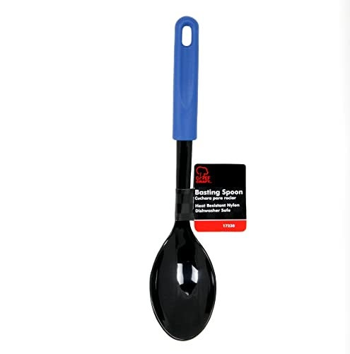 Chef Craft Basic Nylon Basting Spoon, 11.5 inch, Blue/Black - Image 2