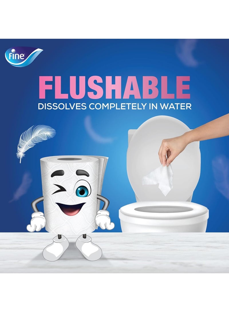 فاين مناديل تواليت كومفورت 180 ورقة طبقتين 32 رول - Image 2