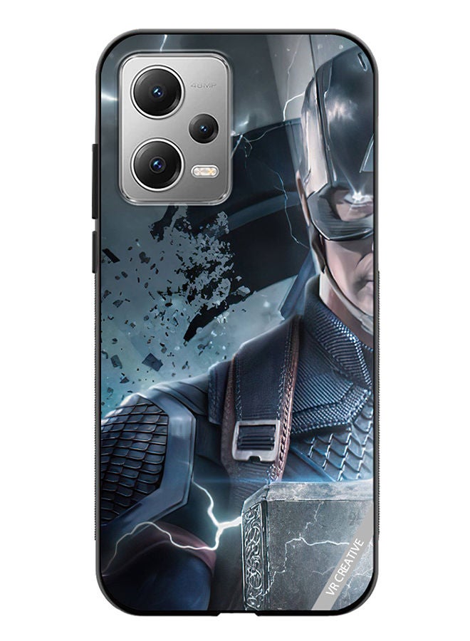 VR CREATIVE Protective Case Cover For Xiaomi Redmi Note 12 Captain America Design Multicolour - Image 1