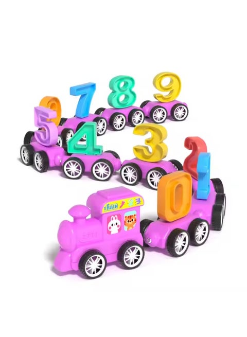 Magnetic Small Train Number Set – 21-Piece Educational Toy for Kids, Colorful Magnetic Train with Numbers 0-9 for Early Learning, Counting, and Fun STEM Play