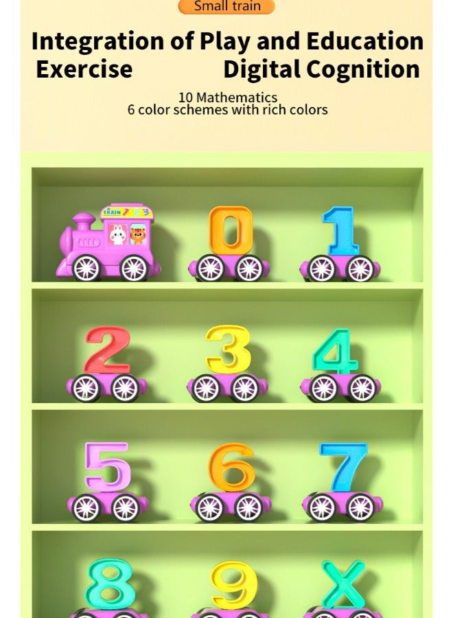 حديقة الألعاب مجموعة أرقام قطار مغناطيسية صغيرة - لعبة تعليمية مكونة من 21 قطعة للأطفال، قطار مغناطيسي ملون بأرقام من 0 إلى 9 للتعلم المبكر والعد ولعب العلوم والتكنولوجيا والهندسة والرياضيات - Image 2