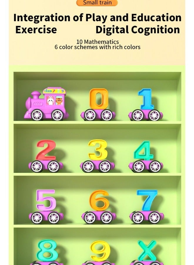TOY GARDEN Magnetic Small Train Number Set – 21-Piece Educational Toy for Kids, Colorful Magnetic Train with Numbers 0-9 for Early Learning, Counting, and Fun STEM Play - Image 4