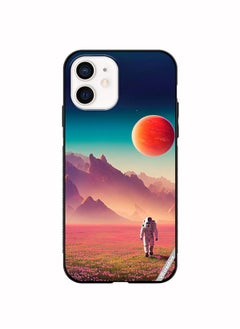 Protective Case Cover For Apple iPhone 12 mini An Astronaut In A Spacesuit Walks Around An Alien Planet And Explores Its Surface Design Multicolour