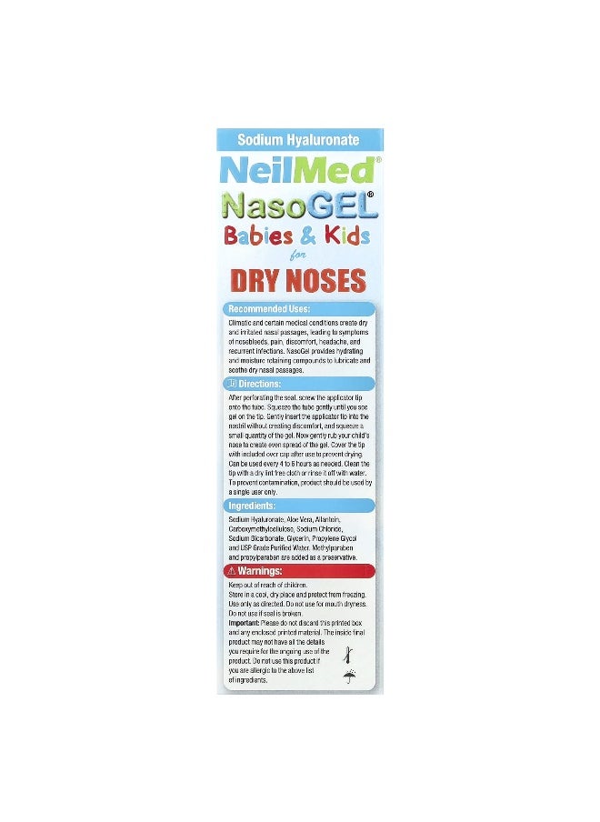 NeilMed NeilMed, Babies & Kids, NasoGel®, For Dry Noses, 1 oz (28.4 g)  - Image 2